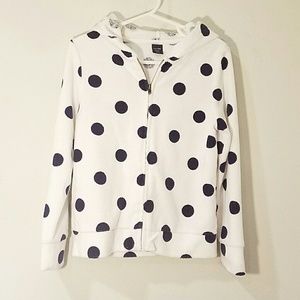 BABY GAP Polka Dot Terry Cloth Hoodie sz 5